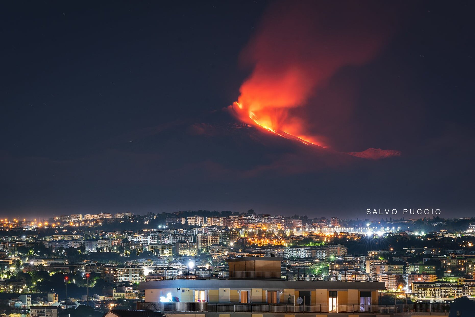 Etna, eruzione in corso sul versante Sud-Est