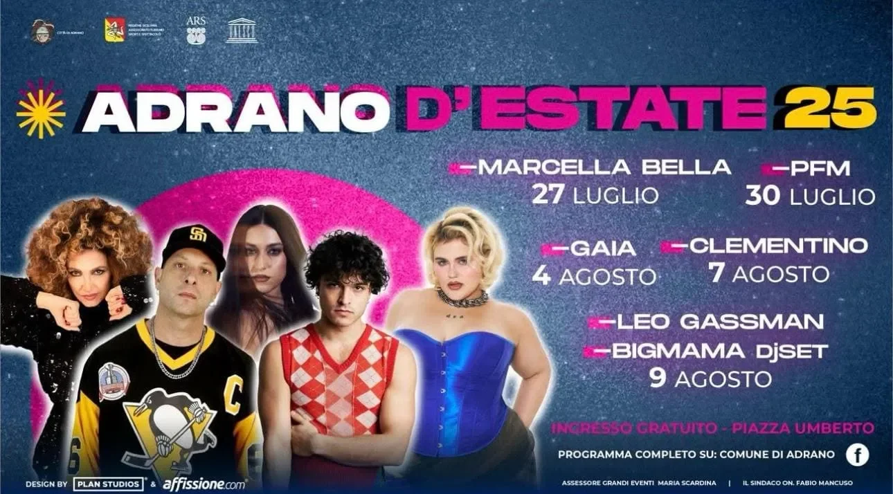 L’estate ad Adrano si accende con i grandi concerti: da Marcella Bella ai PFM