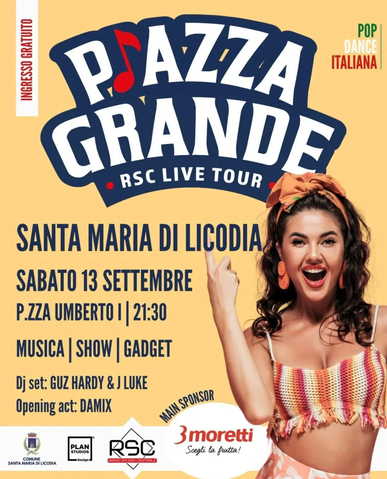 Piazza Grande Tour arriva a Santa Maria di Licodia