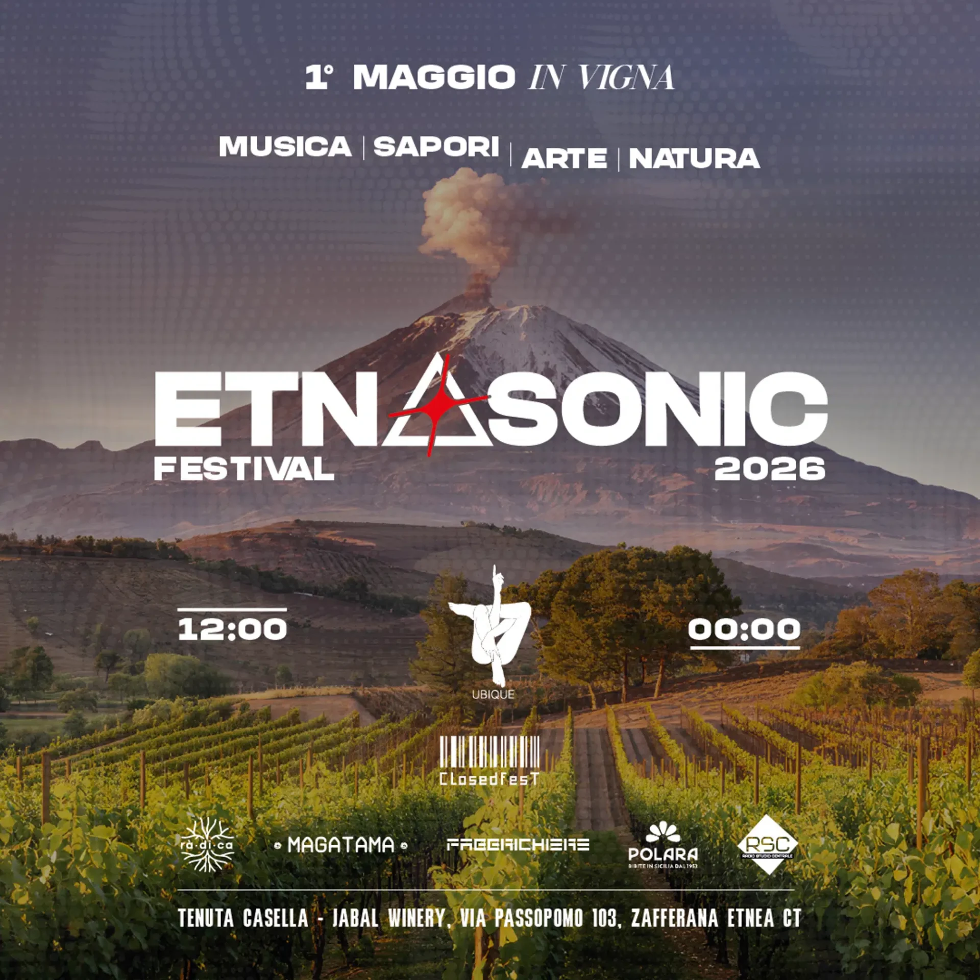 EtnaSonic Festival torna il 1° maggio in vigna: la seconda edizione con special guest Tommy Vee