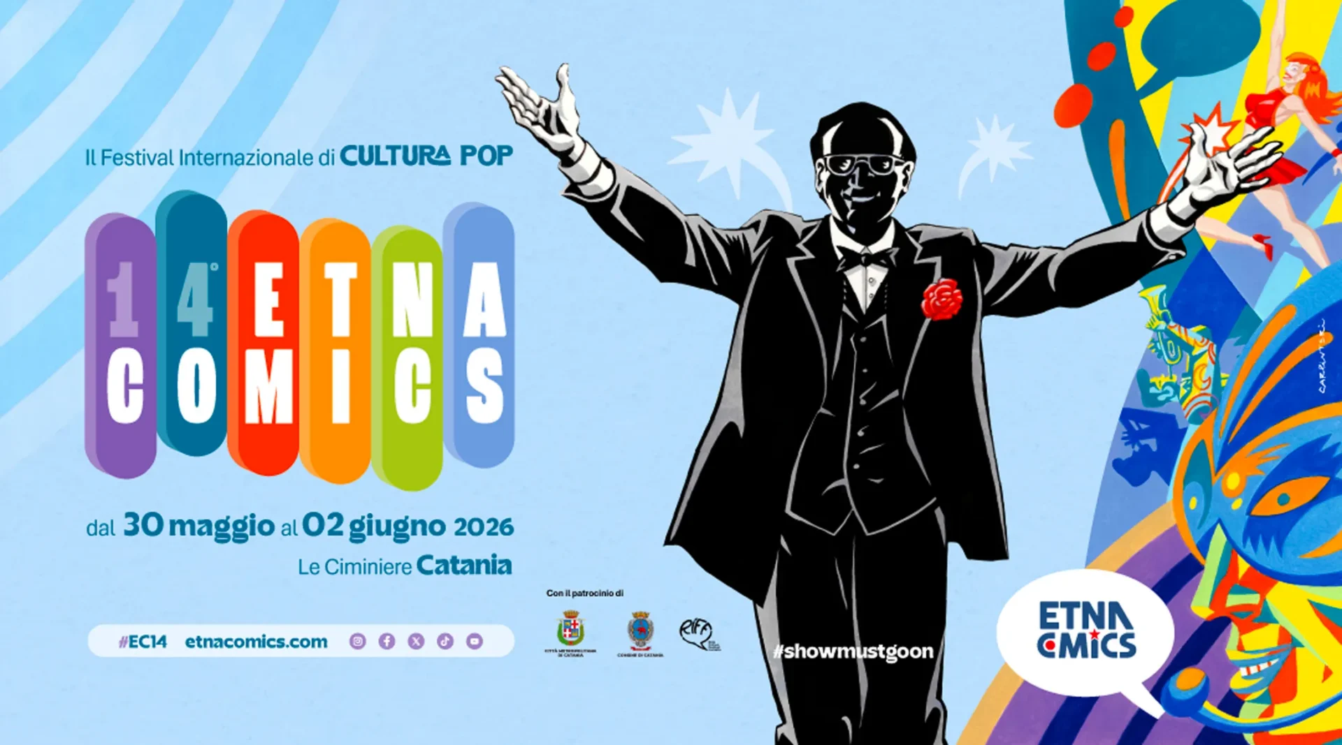 Etna Comics 2026 accende Catania tra fumetti, icone pop e il mito di Pippo Baudo
